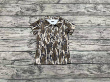 Load image into Gallery viewer, Baby Boys Short Sleeves Bottomland Camo Button Polo Shirts Tops