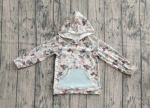 Load image into Gallery viewer, Baby Boys Long Sleeves Gray Camo Ducks Pocket Hoodies Tops