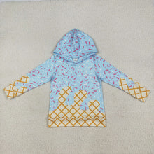 Load image into Gallery viewer, Baby Boys Blue Team Sprinkles Drips Long Sleeves Hoodies Tops
