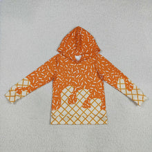 Load image into Gallery viewer, Baby Boys Orange Sprinkles Drips Team Hoodies Tops