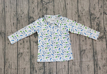 Load image into Gallery viewer, Baby Boys Long Sleeve Golf Trucks Button Polo Shirts Top