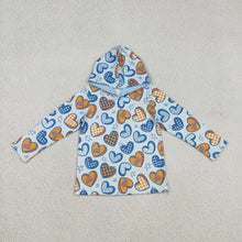 Load image into Gallery viewer, Sibling Baby Boys Colorful Hearts Cars Valentines Hoodies Top
