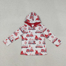 Load image into Gallery viewer, Sibling Baby Boys Colorful Hearts Cars Valentines Hoodies Top
