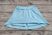 Load image into Gallery viewer, Baby Girls Aqua Pocket Cotton Skorts Skirts