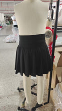 Load image into Gallery viewer, Baby Girls Black Yoga Active Wear Pleated Skirts