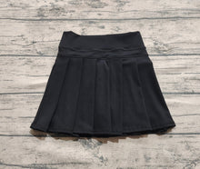 Load image into Gallery viewer, Baby Girls Black Yoga Active Wear Pleated Skirts