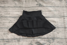 Load image into Gallery viewer, Baby Girls Black Yoga Active Wear Pleated Skirts