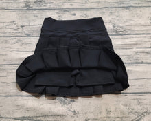 Load image into Gallery viewer, Baby Girls Black Yoga Active Wear Pleated Skirts