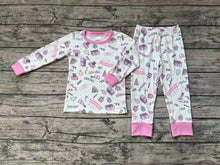 Load image into Gallery viewer, Baby Girls Birthday Pink Shirt Pants Pajamas Clothes Sets
