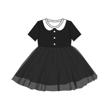 Load image into Gallery viewer, Baby Girls Black Tutu Movie Knee Length Dresses
