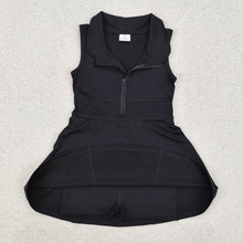 Load image into Gallery viewer, Baby Girls Black Athletic Active Wear Knee Length Dresses