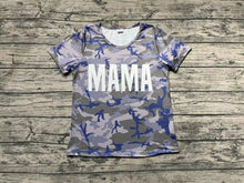 Load image into Gallery viewer, Adult Women Camo Mama Short Sleeve Tee Shirts Tops