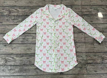 Load image into Gallery viewer, Adult Women Christmas Bows Holly Tops Sleep Wear