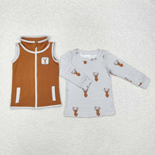 Load image into Gallery viewer, Baby Boys Deer Hunting Tops Vest 2pcs Sets