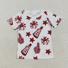 Load image into Gallery viewer, 8 Colors Sibling Baby Girls Cheer Team Tee Shirts Tops