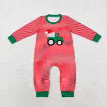 Load image into Gallery viewer, Baby Boys Christmas Tractor Construction Sibling Rompers Clothes Sets