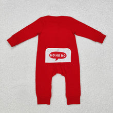 Load image into Gallery viewer, Baby Boys Christmas Santa Red Zip Rompers