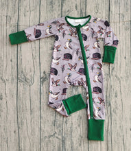 Load image into Gallery viewer, Baby Boys Camo Hats Ducks Hunting Two Way Zip Convertible Rompers
