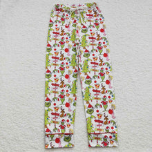 Load image into Gallery viewer, 3 Colors Adult Women Christmas Green Face Bottom Pants Pajamas