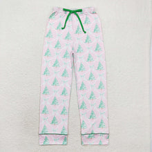 Load image into Gallery viewer, Adult Women Christmas Pink Bows Trees Bottom Pants Pajamas