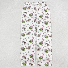 Load image into Gallery viewer, Adult Women Christmas Green Face Bottom Pants Pajamas