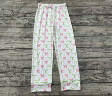 Load image into Gallery viewer, Adult Women Christmas Bows Holly Bottom Pants Pajamas