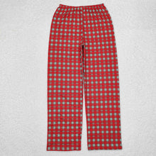 Load image into Gallery viewer, Adult Women Christmas Plaid Cartoon Pocket Bottom Pants Pajamas