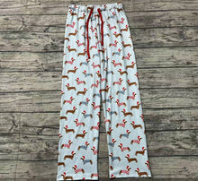 Load image into Gallery viewer, Adult Men Christmas Blue Dogs Bottom Pants Pajamas