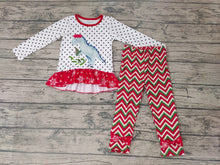 Load image into Gallery viewer, Baby Girls Christmas dinosuar tunic legging pants sets