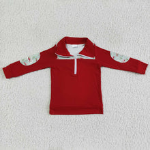 Load image into Gallery viewer, Baby Boys red camping pullover shirts tops
