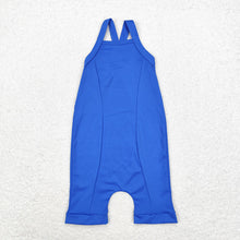 Load image into Gallery viewer, Baby Girls Blue Active Wear Athletic Jumpsuits