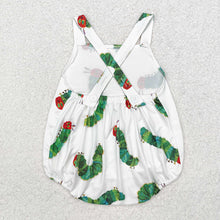 Load image into Gallery viewer, Baby Boys Caterpillar Straps Summer Rompers