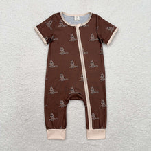 Load image into Gallery viewer, Baby Boys Brown Camo Duck Sibling Rompers Pajamas Clothes Sets