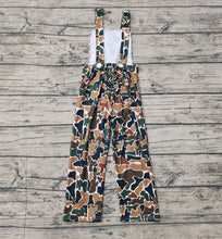 Load image into Gallery viewer, Baby Boys Dark Brown Camo Straps Jumpsuits