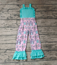 Load image into Gallery viewer, Baby Girls Blue Christmas Soldier Straps Jumpsuits