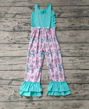 Load image into Gallery viewer, Baby Girls Blue Christmas Soldier Straps Jumpsuits