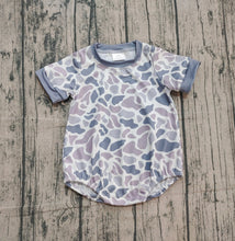 Load image into Gallery viewer, Baby Boys Short Sleeve Grey Camo Southern Rompers