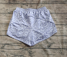Load image into Gallery viewer, Adult Women Gray Leopard Yoga Summer Shorts
