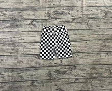 Load image into Gallery viewer, Baby Girls Black White Plaid Yoga Biking Shorts Bottoms