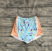 Load image into Gallery viewer, Baby Girls Blue Ice-cream Drip Yoga Shorts Bottoms