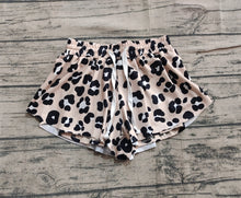 Load image into Gallery viewer, Baby Girls Black Leopard Summer Shorts Bottoms