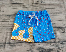 Load image into Gallery viewer, Baby Boys Blue Drip Stars Pockets Team Shorts Bottom