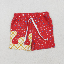 Load image into Gallery viewer, Baby Boys Red Drip Stars Pockets Team Shorts Bottom