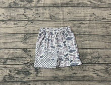 Load image into Gallery viewer, Baby Boys Grey Camo Drip Team Shorts Bottom