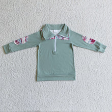 Load image into Gallery viewer, Baby boys western Christmas reindeer pullover Tops