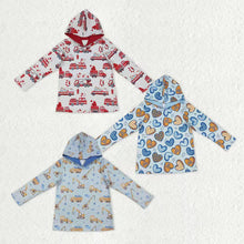 Load image into Gallery viewer, Sibling Baby Boys Colorful Hearts Cars Valentines Hoodies Top