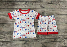 Load image into Gallery viewer, Baby Boys 4th Of July Flags Balloons Shirt Top Shorts Outfits Clothes Sets