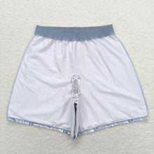 Load image into Gallery viewer, Adult Man Grey Small Camo Bottom Trunk Drawstrings Shorts Swimwear