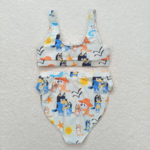 Load image into Gallery viewer, Adult Women Dog Family Starfish Top Bottom Swimsuits Sets