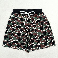 Load image into Gallery viewer, Adult Man Green Camo Bottom Trunk Shorts Swimwear